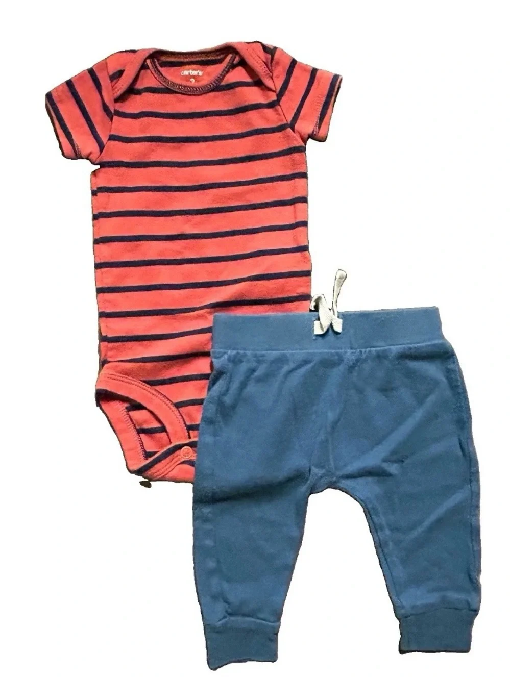 Baby Clothing Bodysuits Pants Stripes Animals Size 0-3 Months